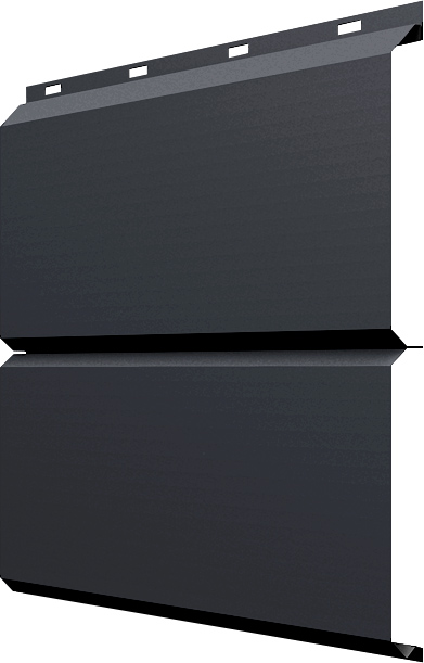Сайдинг металлический ЭкоБрус Grand Line 0,5 PurPro матовый RAL 7024 мокрый асфальт