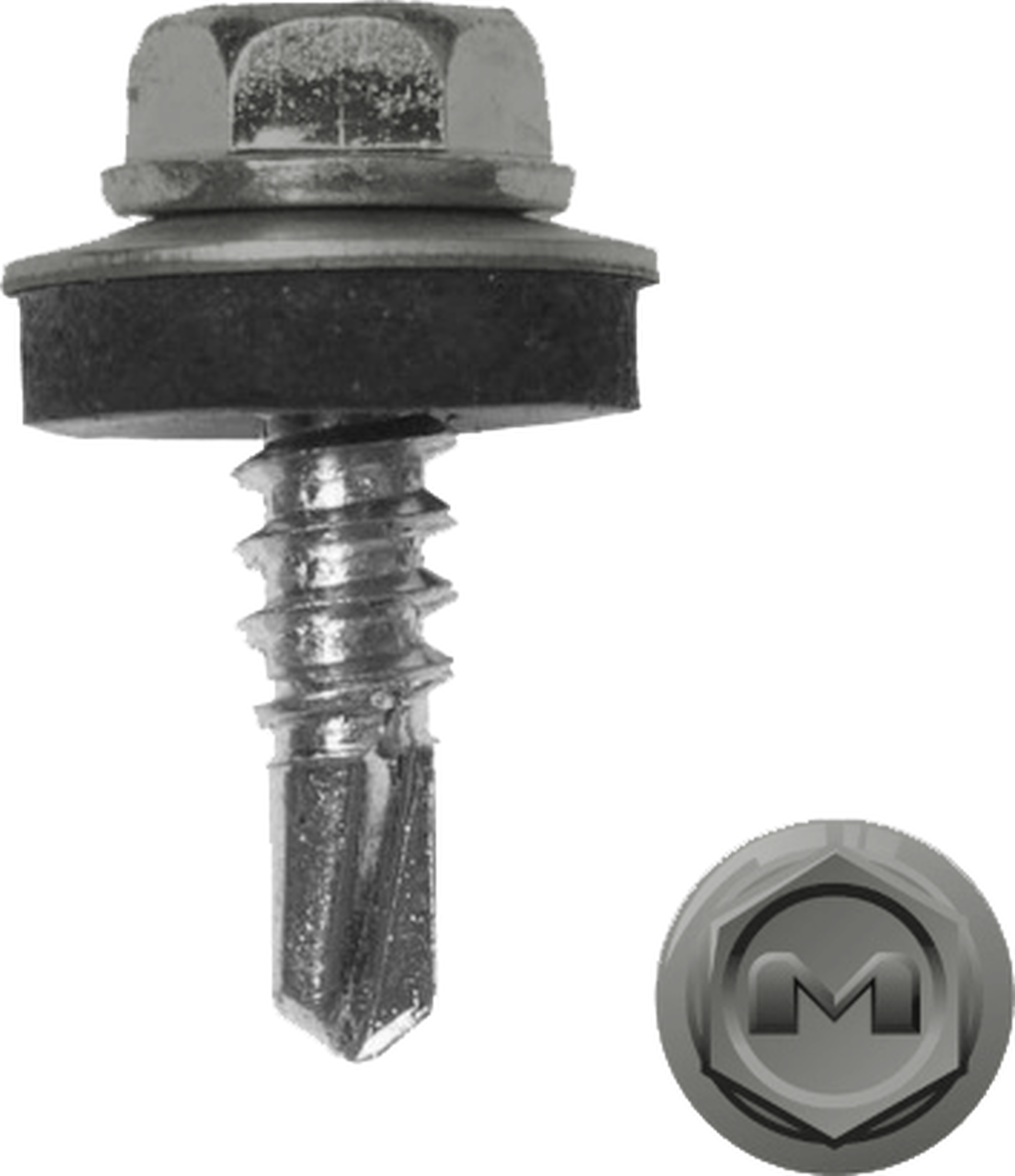 Саморез по металлу Daxmer 5,5х19 RAL 9007 (250) сверло №3
