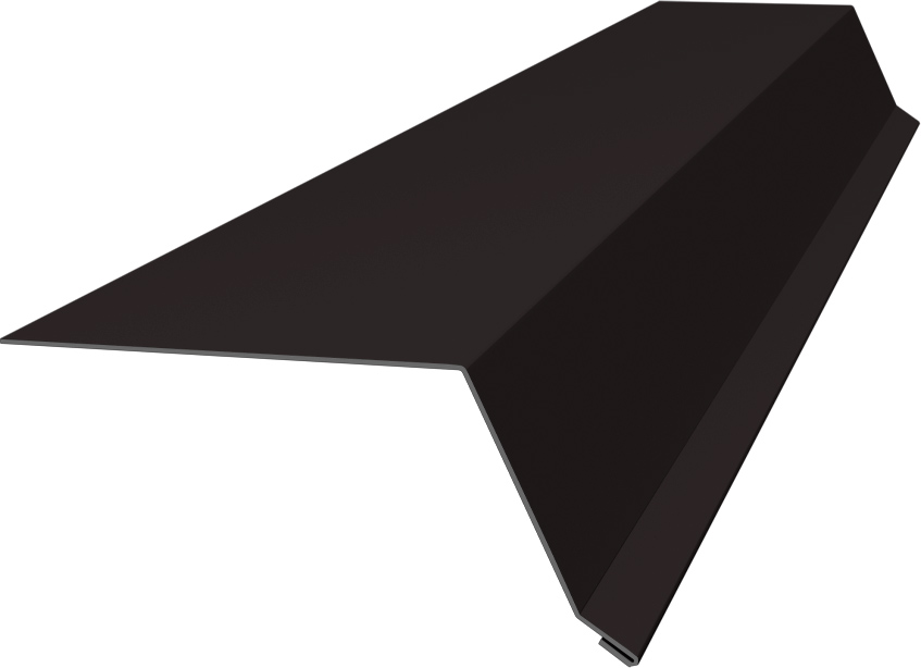 Планка капельник 100х55 Grand Line 0,5 Drap RR 32 темно-коричневый (3м)