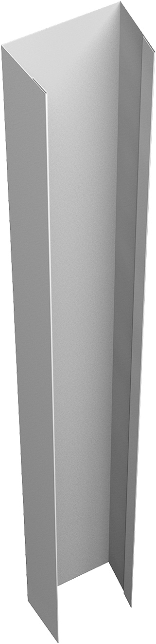 Крепежная планка верхняя для забора жалюзи Техас Grand Line 0,45 ПЭ RAL 9003 сигнальный белый (1,8м)