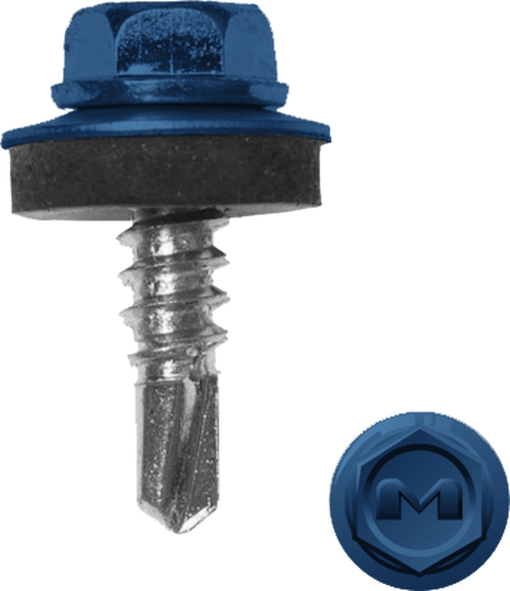 Саморез по металлу Daxmer 5,5х19 RAL 5017 (250) сверло №3