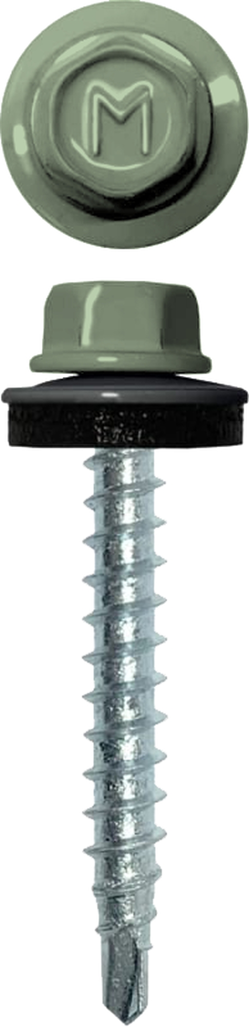 Саморез кровельный Daxmer 4,8х29 RAL 6019 (250) сверло №1