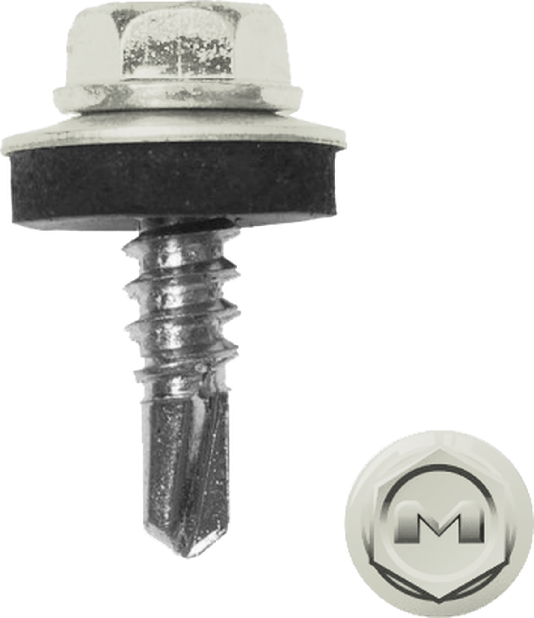 Саморез по металлу Daxmer 5,5х19 RAL 9002 (250) сверло №3