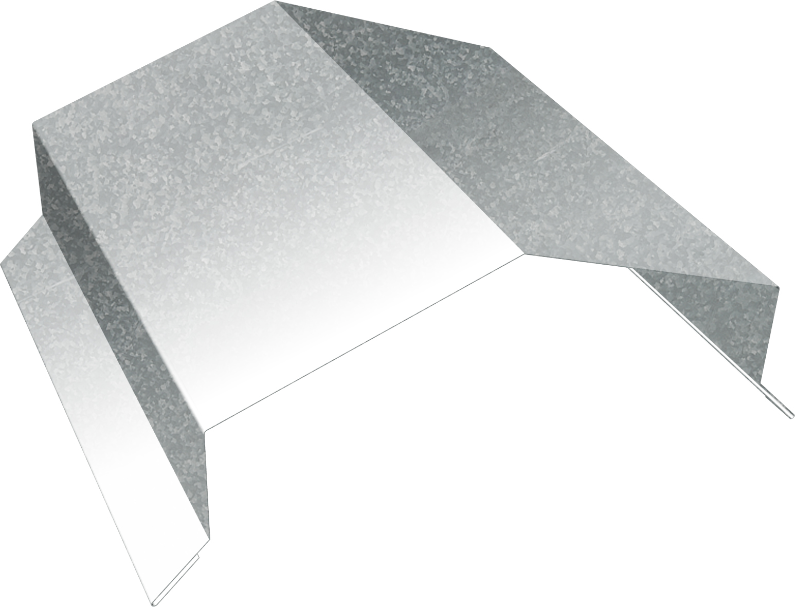 Парапетная крышка угольная 150мм Grand Line 0,5 Zn (2м)