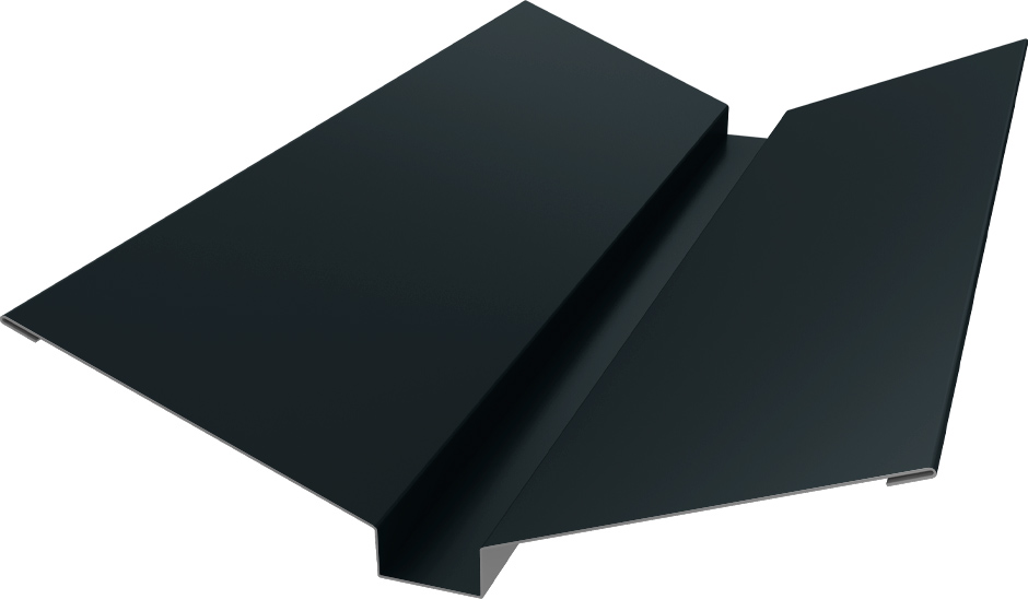 Планка ендовы верхней 115х30х115 Grand Line 0,5 Drap RAL 7016 антрацитово-серый (3м)