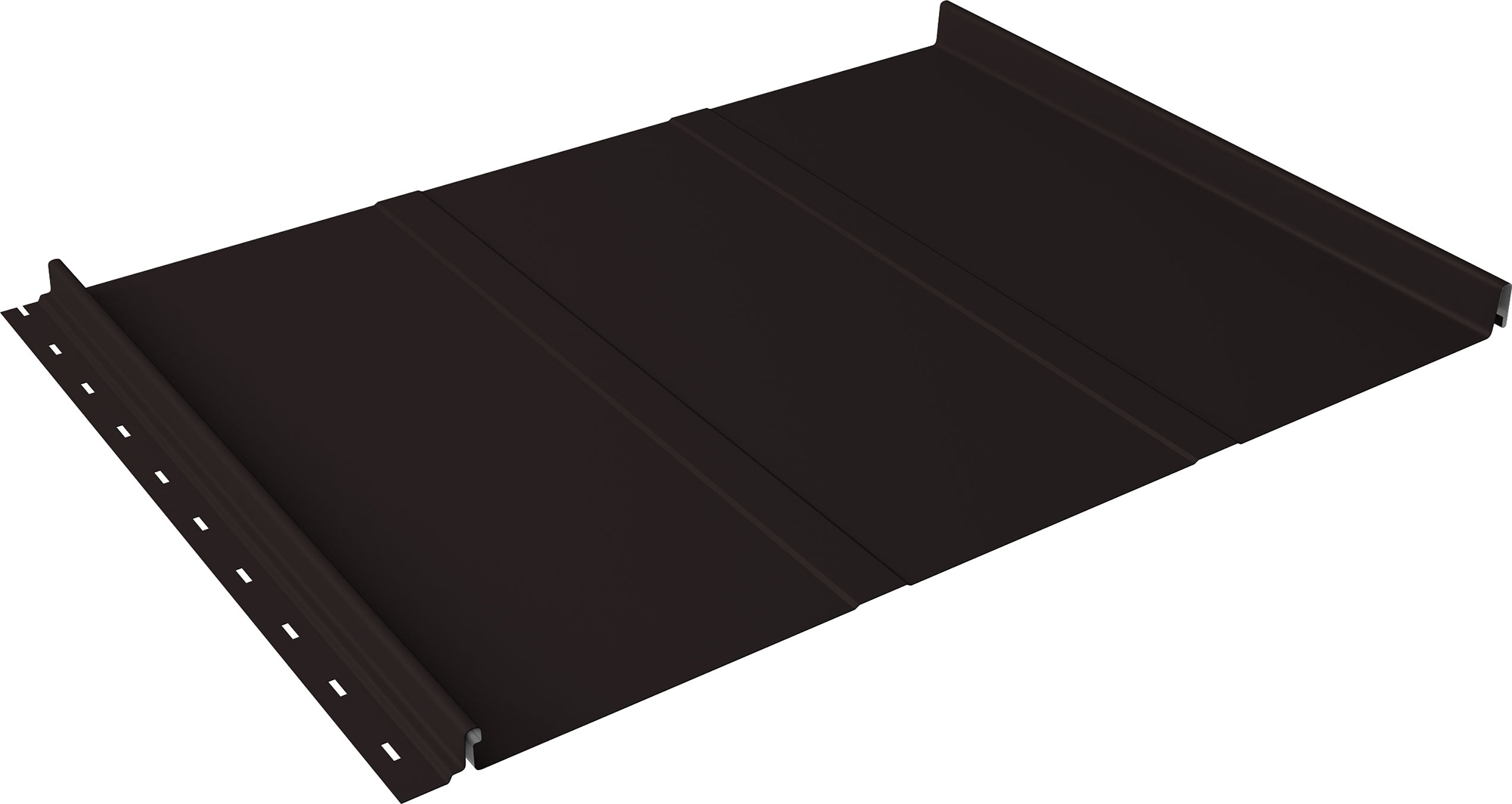 Кликфальц Line Grand Line 0,5 Drap с пленкой на замках RAL 9005 черный