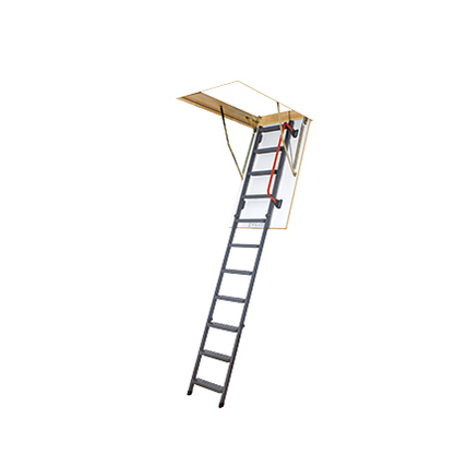 Лестница чердачная складная FAKRO LMK 60х120/280 (металлическая, повышенной прочности)