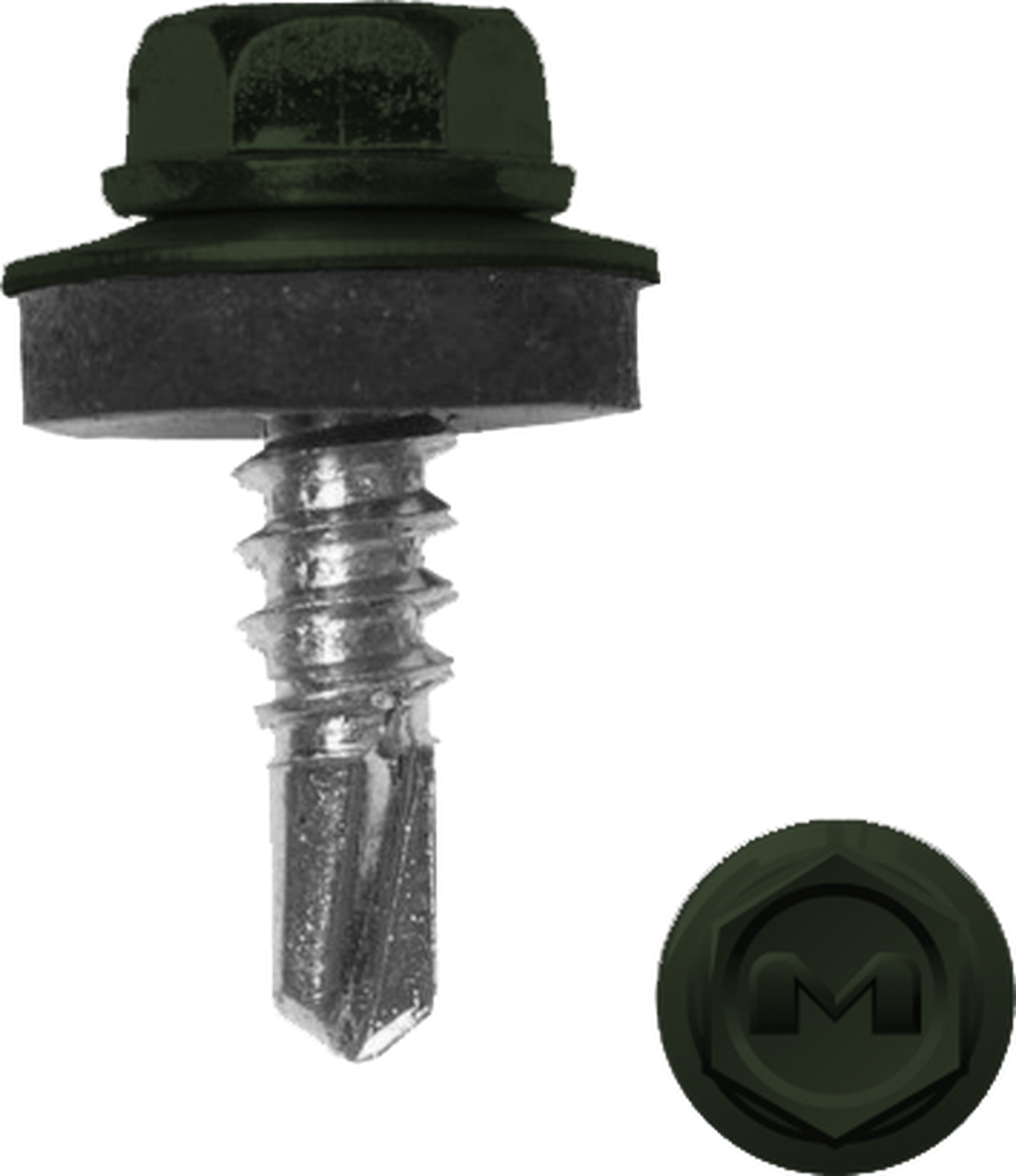 Саморез по металлу Daxmer 5,5х19 RAL 6020 (250) сверло №3