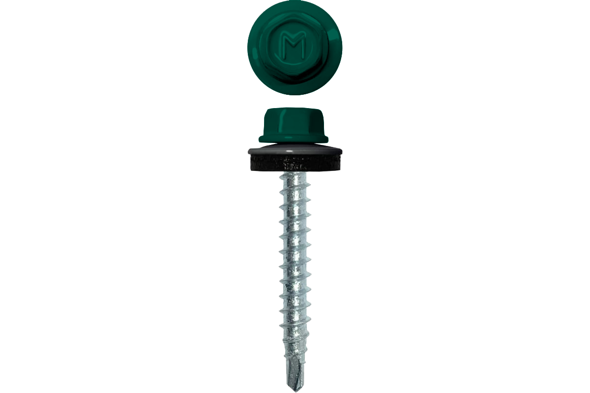 Саморез кровельный Daxmer 4,8х29 RAL 6026 (250) сверло №1