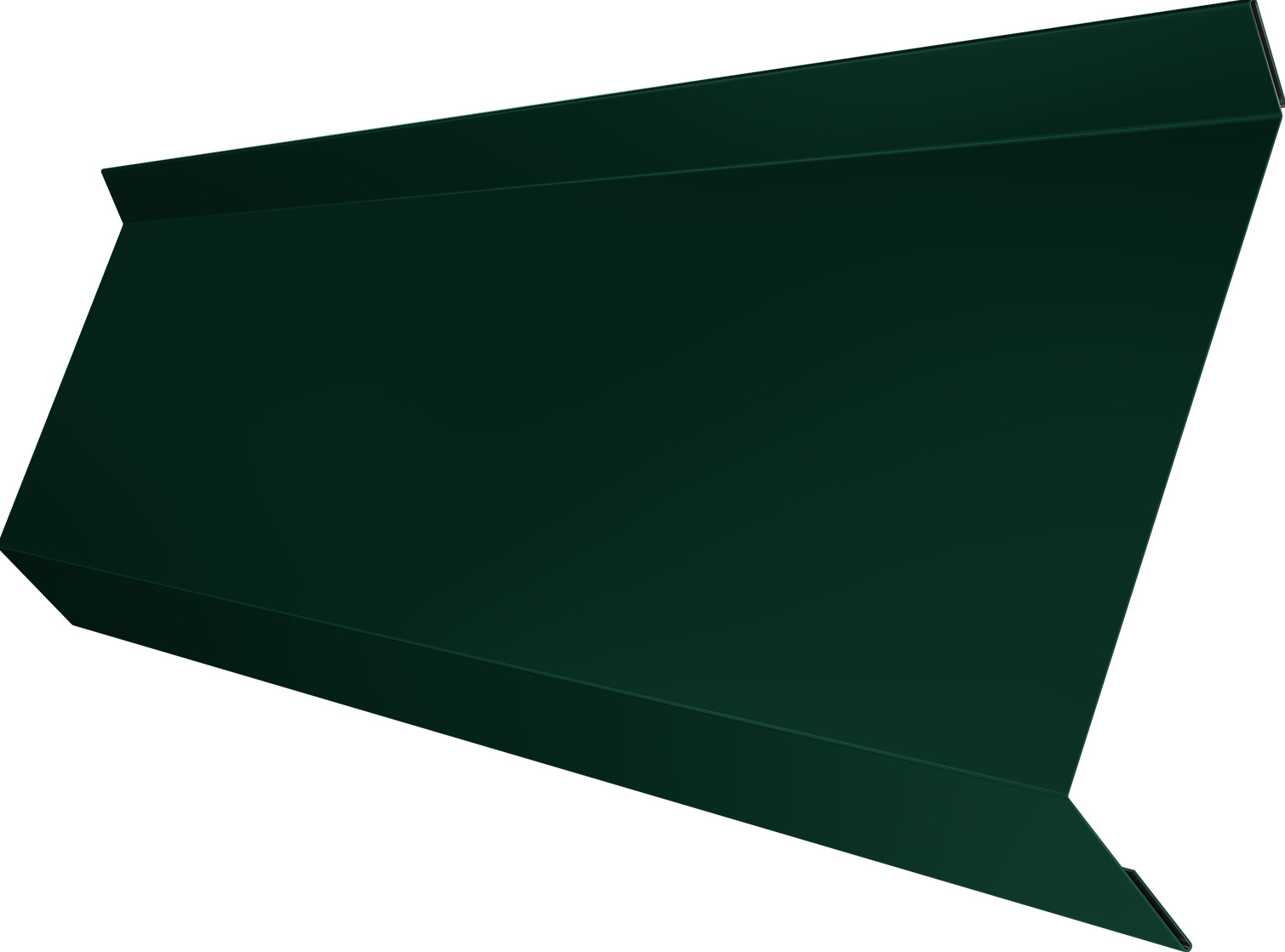 Планка примыкания в штробу 60 Grand Line 0,45 Drap RAL 60 Grand Line05 зеленый мох (3м)