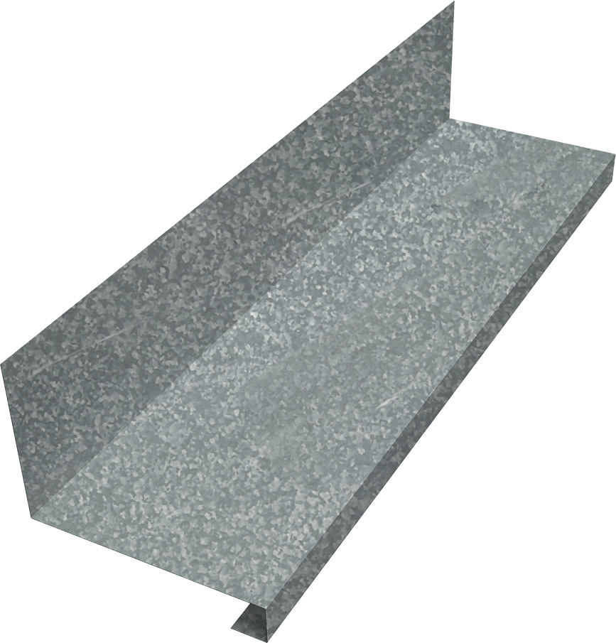 Планка примыкание нижнее к трубе фальц Grand Line 0,45 Zn (2м)