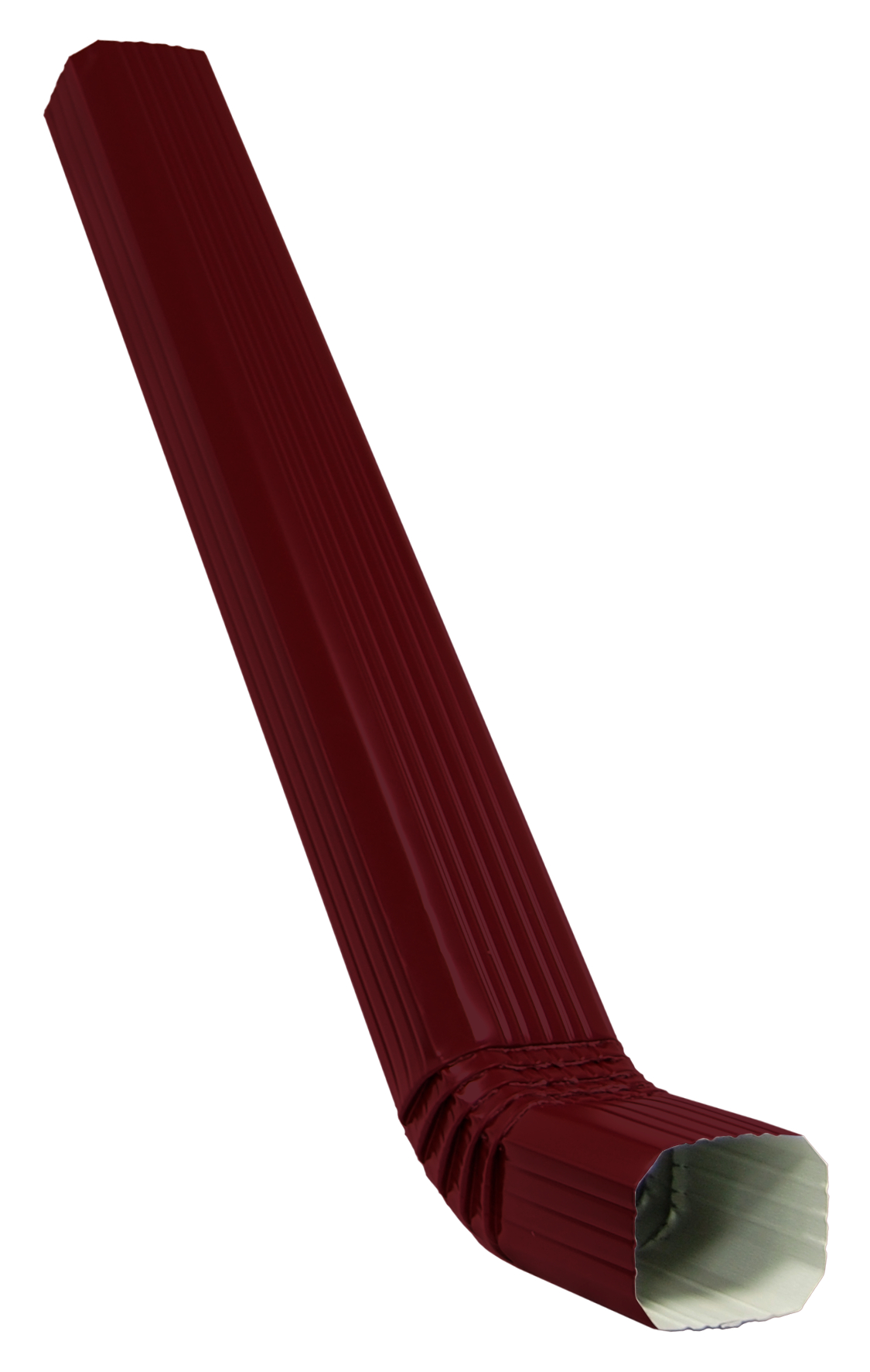 Труба прямоугольная с коленом Vortex в1 1м RAL 3005