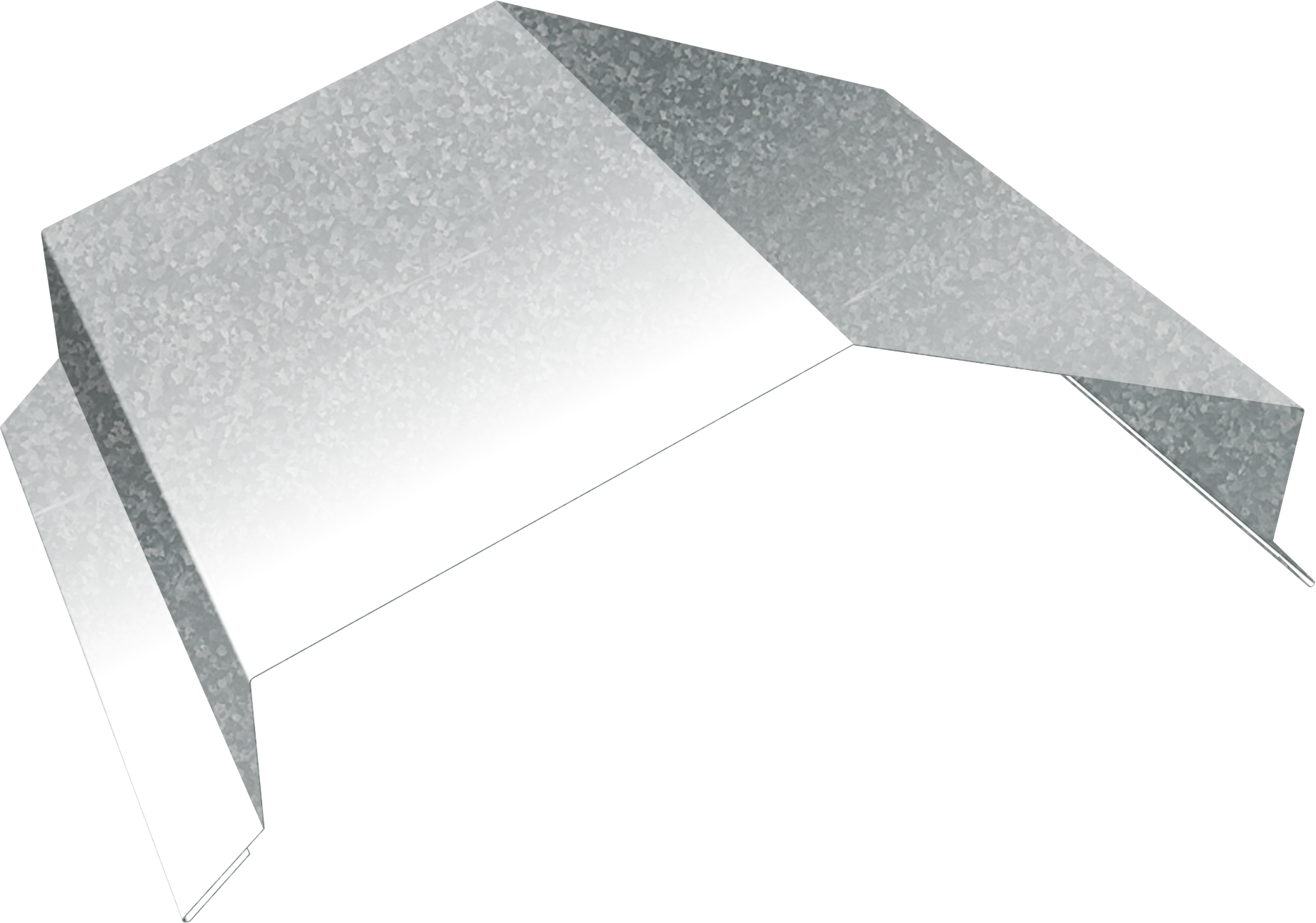 Парапетная крышка угольная 200мм Grand Line 0,45 Zn (2м)
