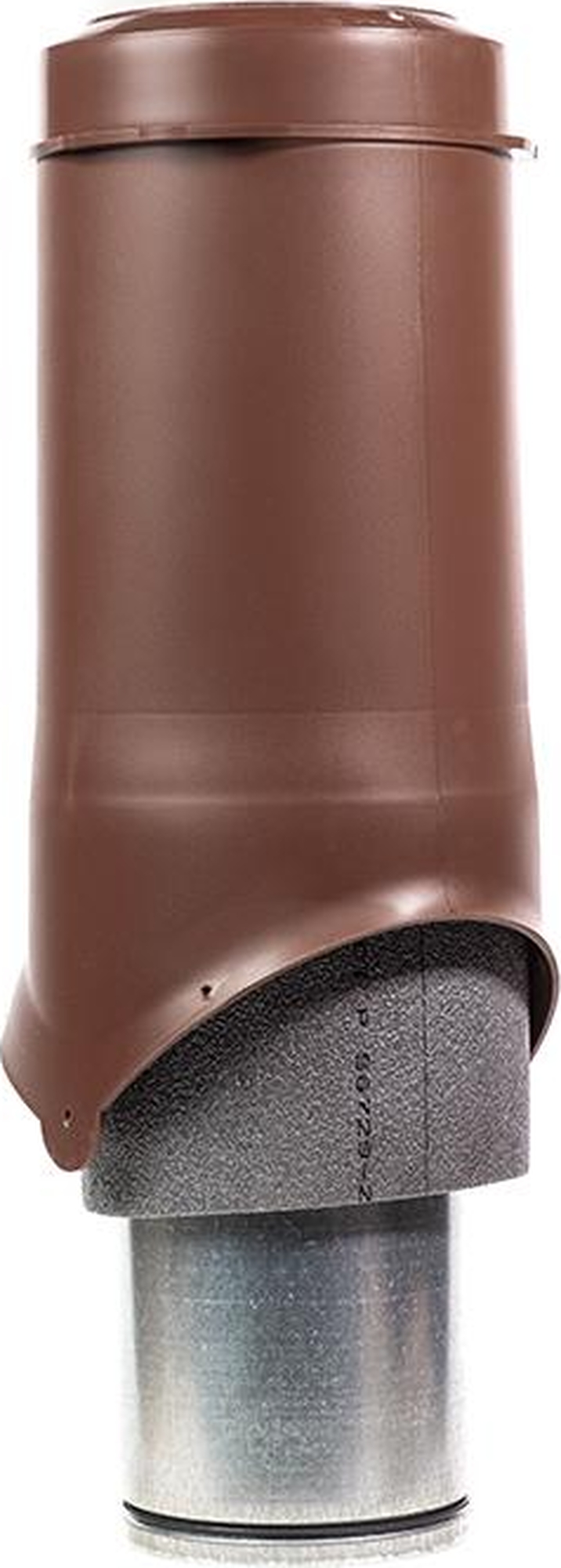 Выход вентиляции Krovent Pipe-VT 125 изолированный коричневый