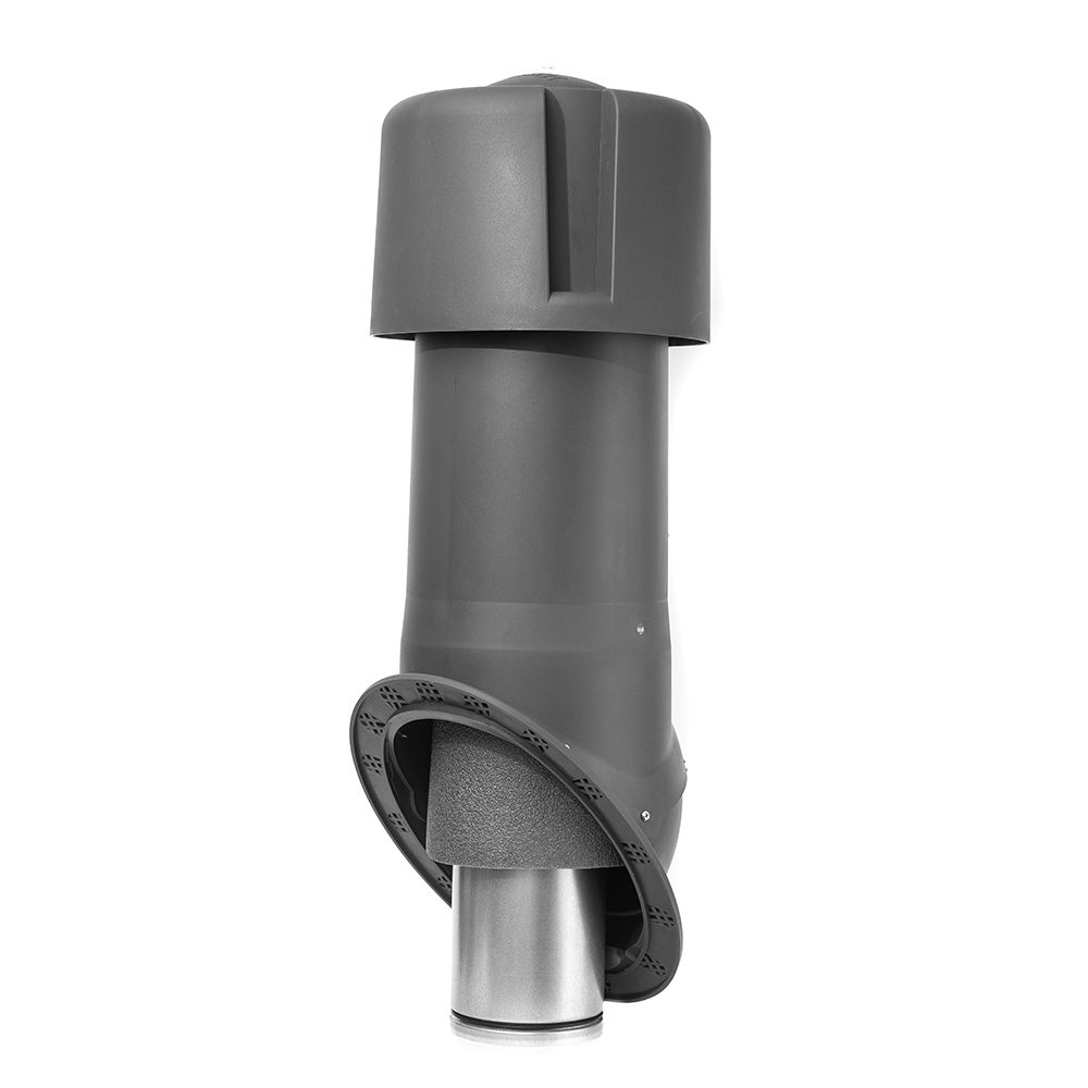 Комплект Krovent Seam 125 изолированный серый