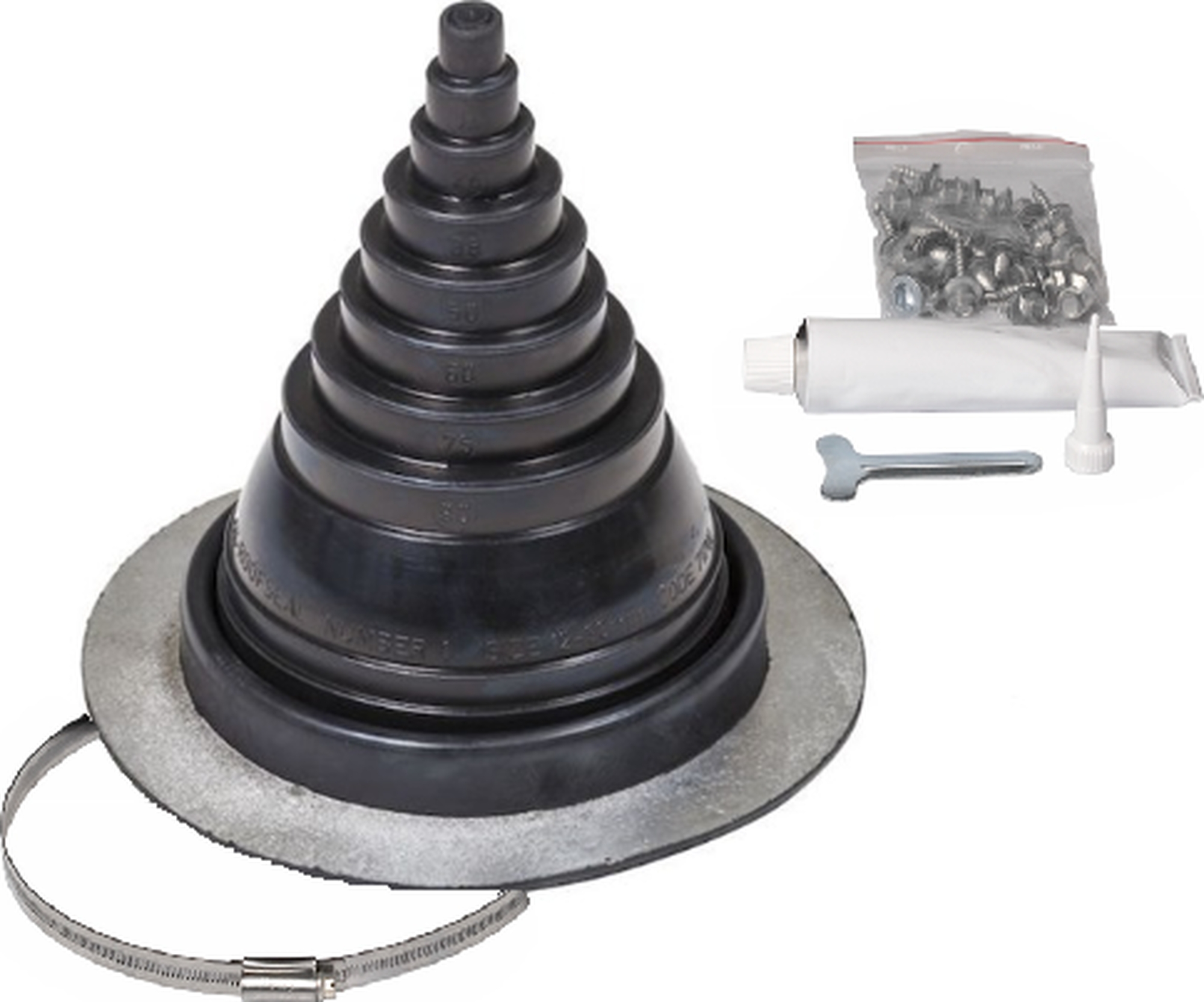 Уплотнитель резиновый Vilpe Roofseal 1 комплект (12-90) для металлических кровель