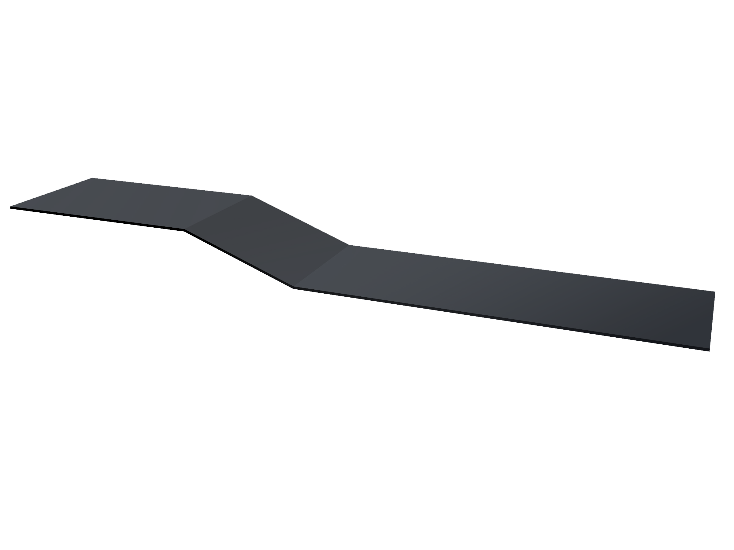 Планка крепежная фальц Grand Line 0,45 Drap ТХ RAL 7024 мокрый асфальт (2м)
