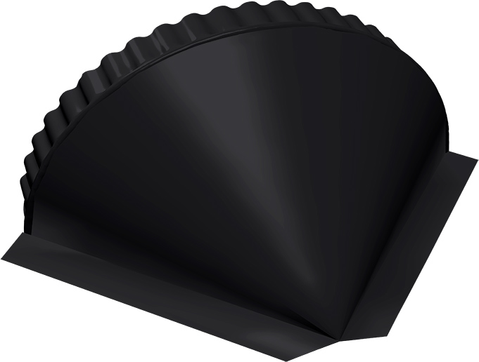 Заглушка малая конусная Grand Line 0,5 Drap RAL 9005 черный