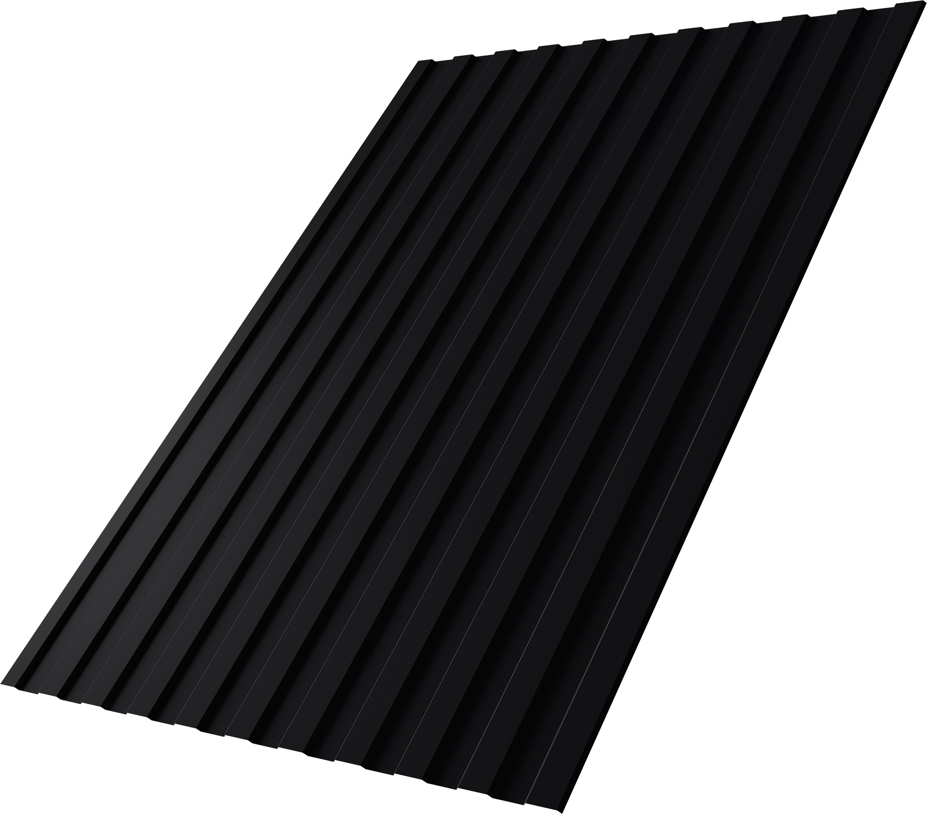 Профнастил С8A в01 Grand Line 0,5 PurLite матовый RAL 9005 черный