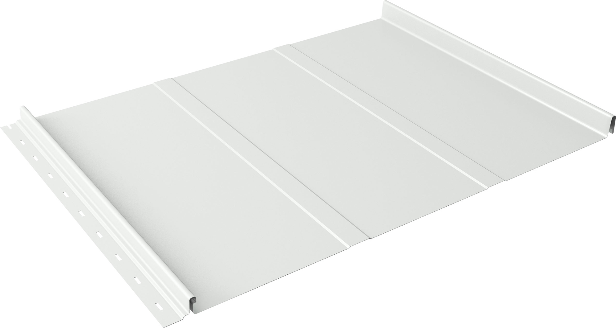 Кликфальц Line Grand Line 0,45 Drap с пленкой на замках RAL 9003 сигнальный белый