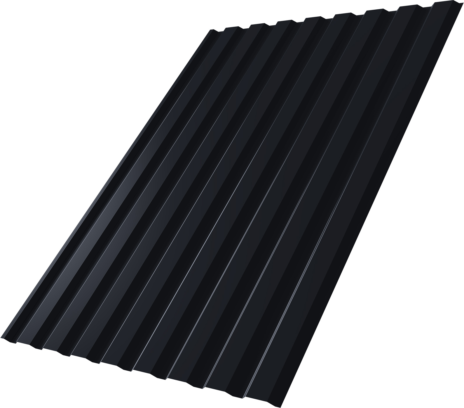 Профнастил С20A Grand Line 0,4 ПЭ RAL 7024 мокрый асфальт