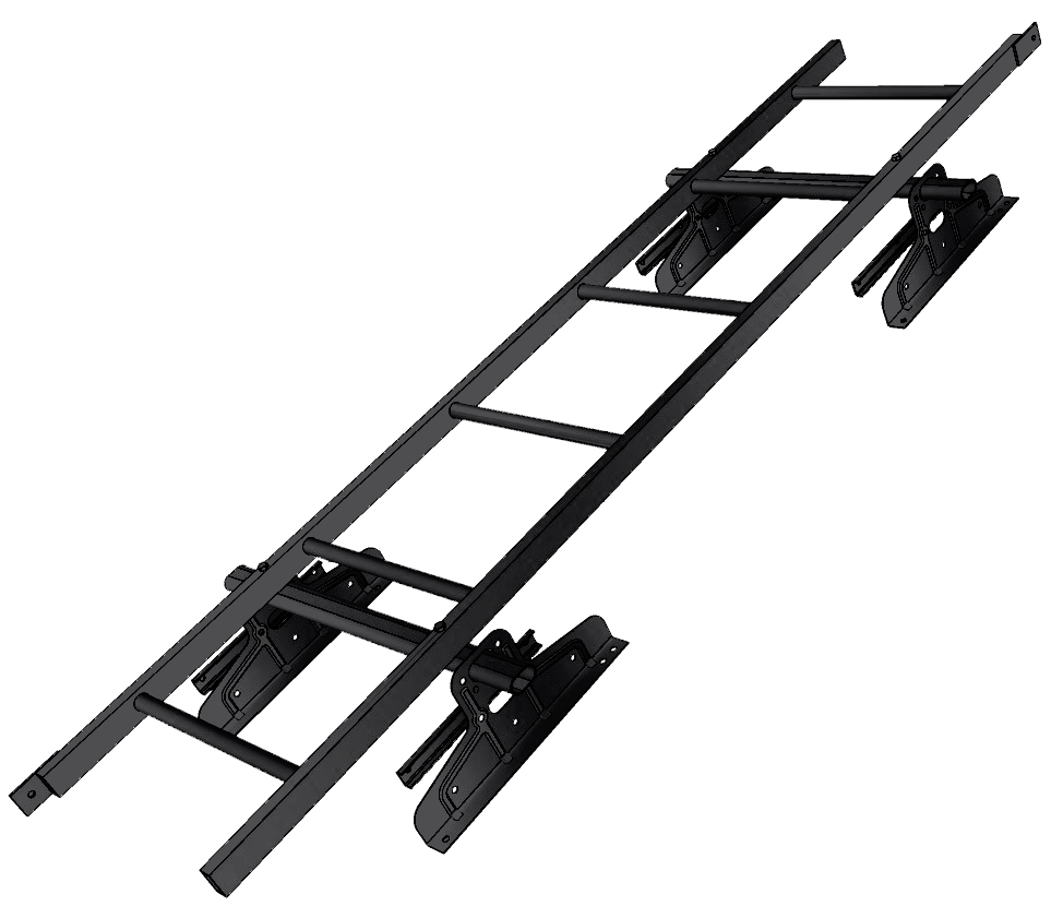 Лестница кровельная для фальца RAL 9005 (1,92м)
