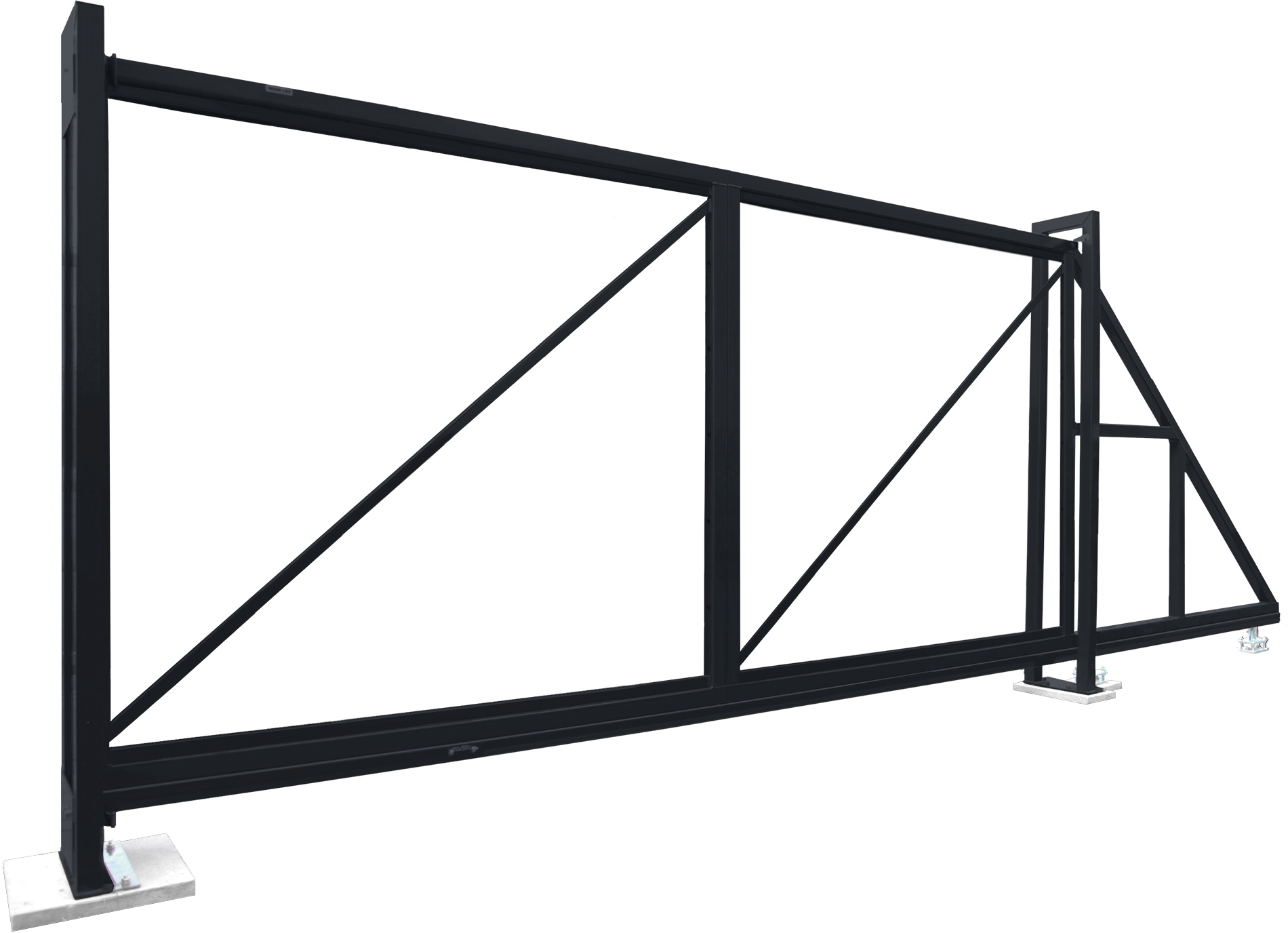 Ворота откатные Colority цинк 2,03x4,0 RAL 7024