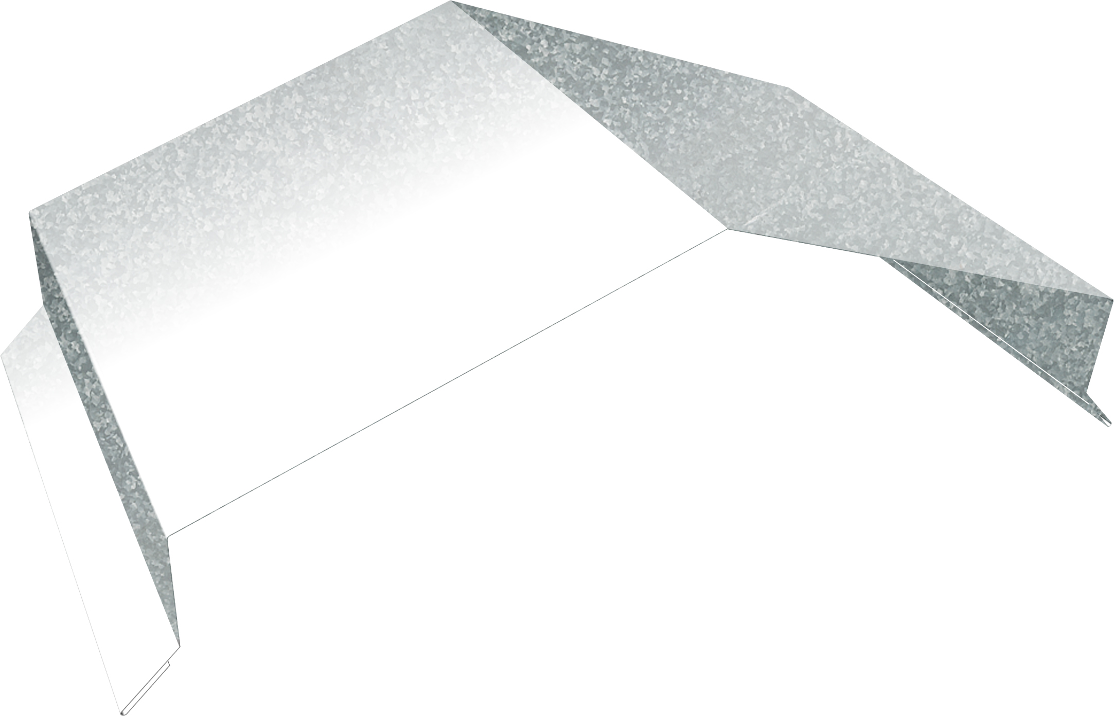 Парапетная крышка угольная 250мм Grand Line 0,45 Zn (2,5м)