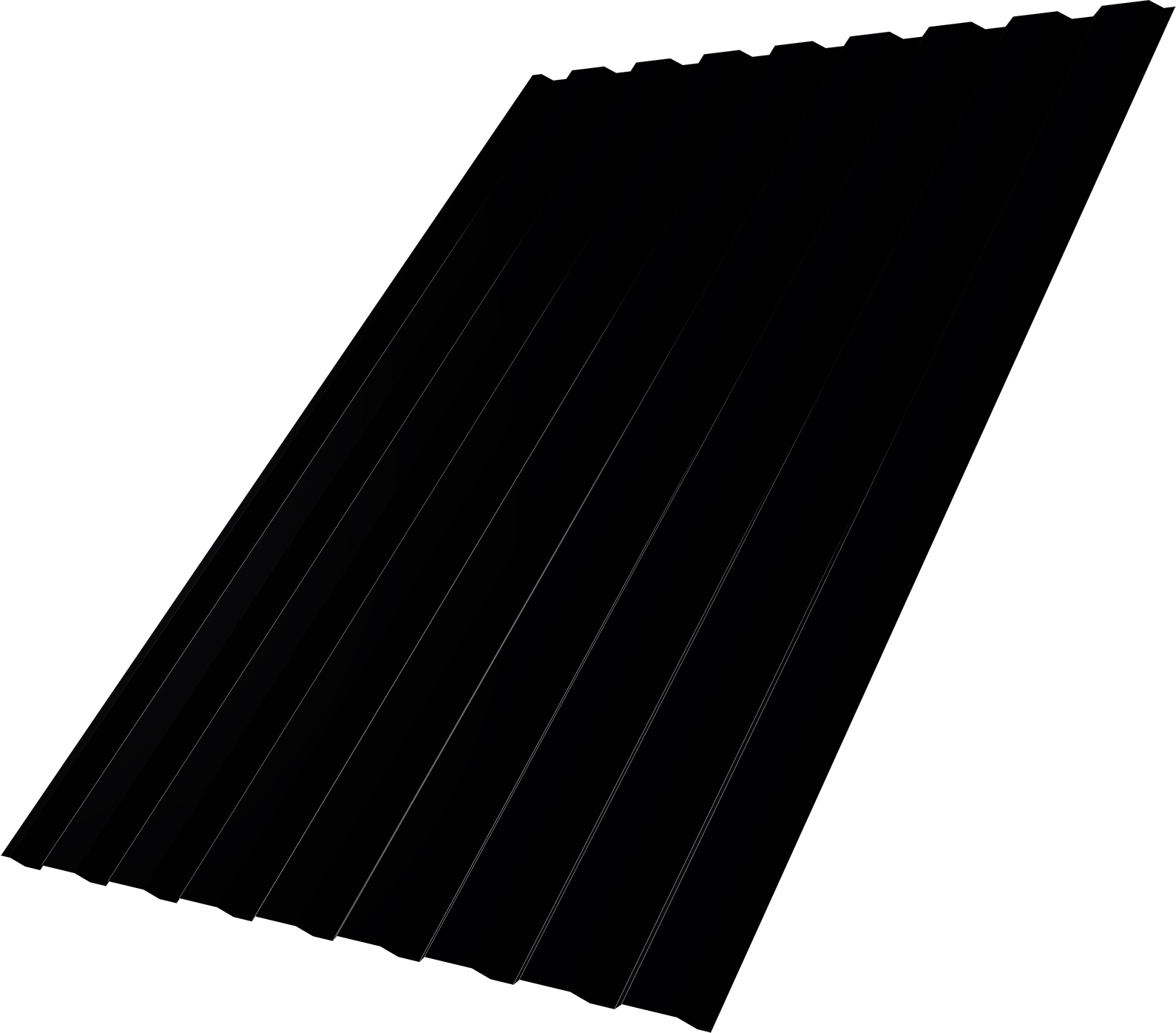 Профнастил С20A Grand Line 0,5 Drap RAL 9005 черный