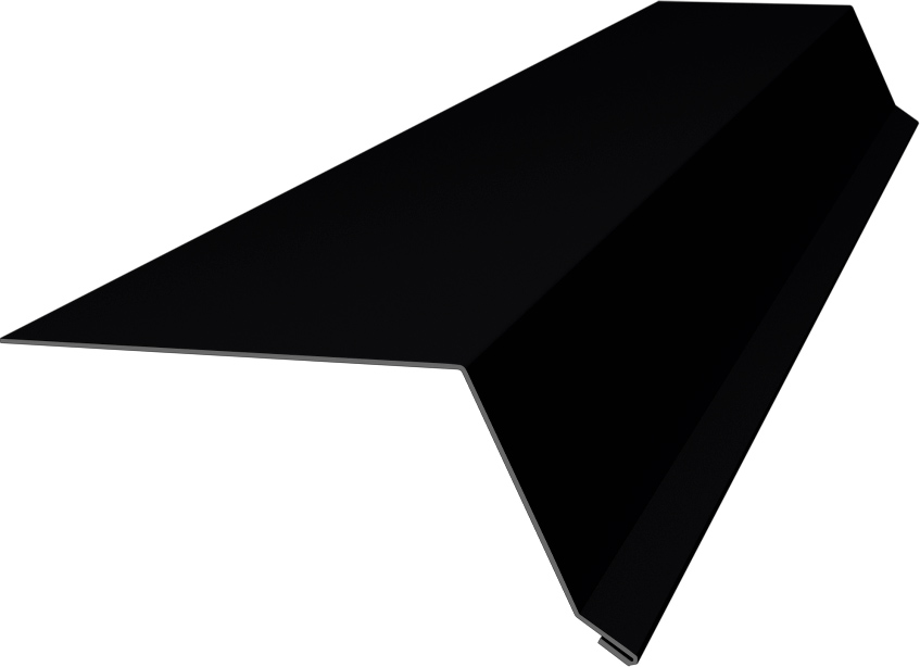 Планка капельник 100х55 Grand Line 0,45 Drap RAL 9005 черный (2м)