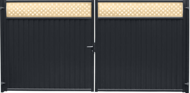 Ворота Estet Plus 2,0х3,6 RAL 7024/1014