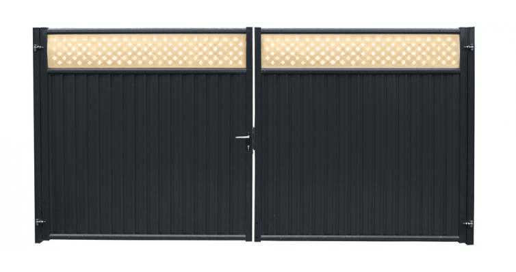 Ворота Estet Plus 2,0х3,6 RAL 7024/1014