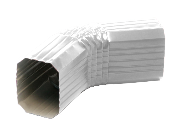 Колено прямоугольное Vortex в1 RAL 9003