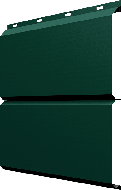 Сайдинг металлический ЭкоБрус Grand Line 0,45 Drap с пленкой RAL 6005 зеленый мох