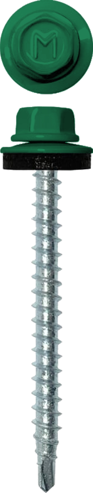 Саморез кровельный Daxmer 4,8х50 (150шт) сверло №1 RAL 6029