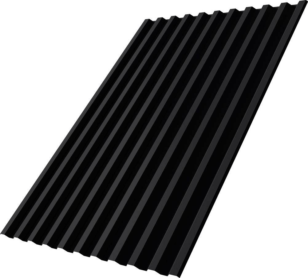 Профнастил С21R Grand Line 0,45 Drap ТР RAL 9005 черный