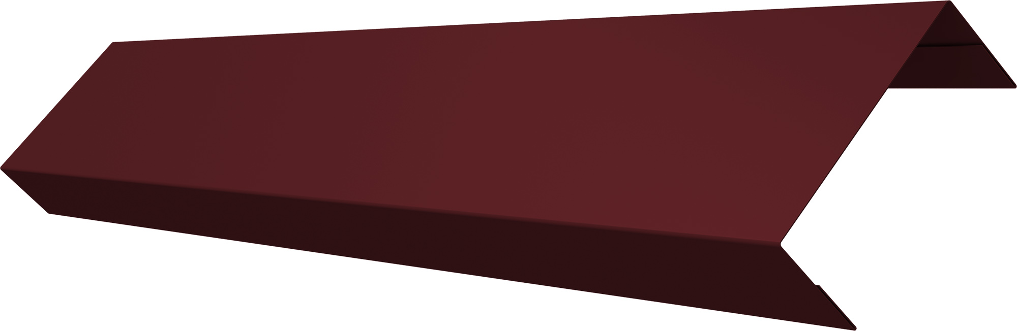 Ламель обратная 50 забора жалюзи Техас Grand Line 0,45 ПЭ двухсторонний RAL 3005 красное вино