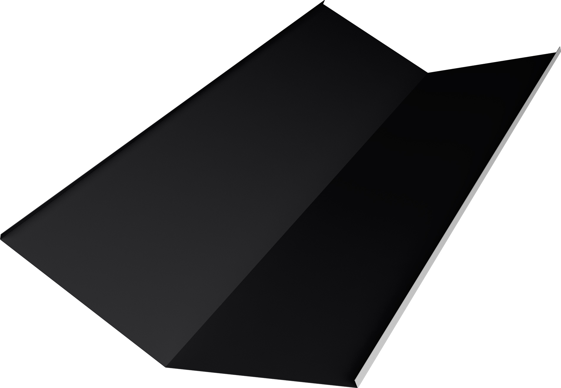 Планка ендовы нижней 300х300 Grand Line 0,45 Drap ТХ RAL 9005 черный (3м)
