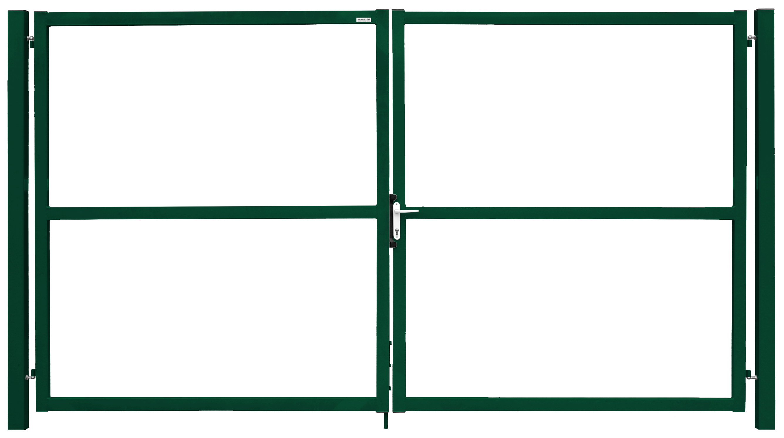 Ворота Colority цинк с замком 1,8х3,5 RAL 6005