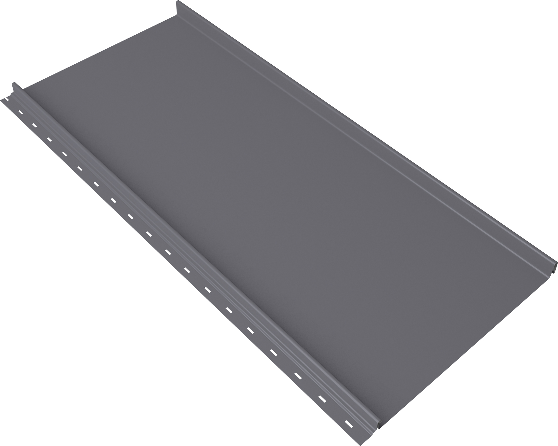 Кликфальц Мини Grand Line 0,45 Drap с пленкой на замках RAL 7004 сигнальный серый