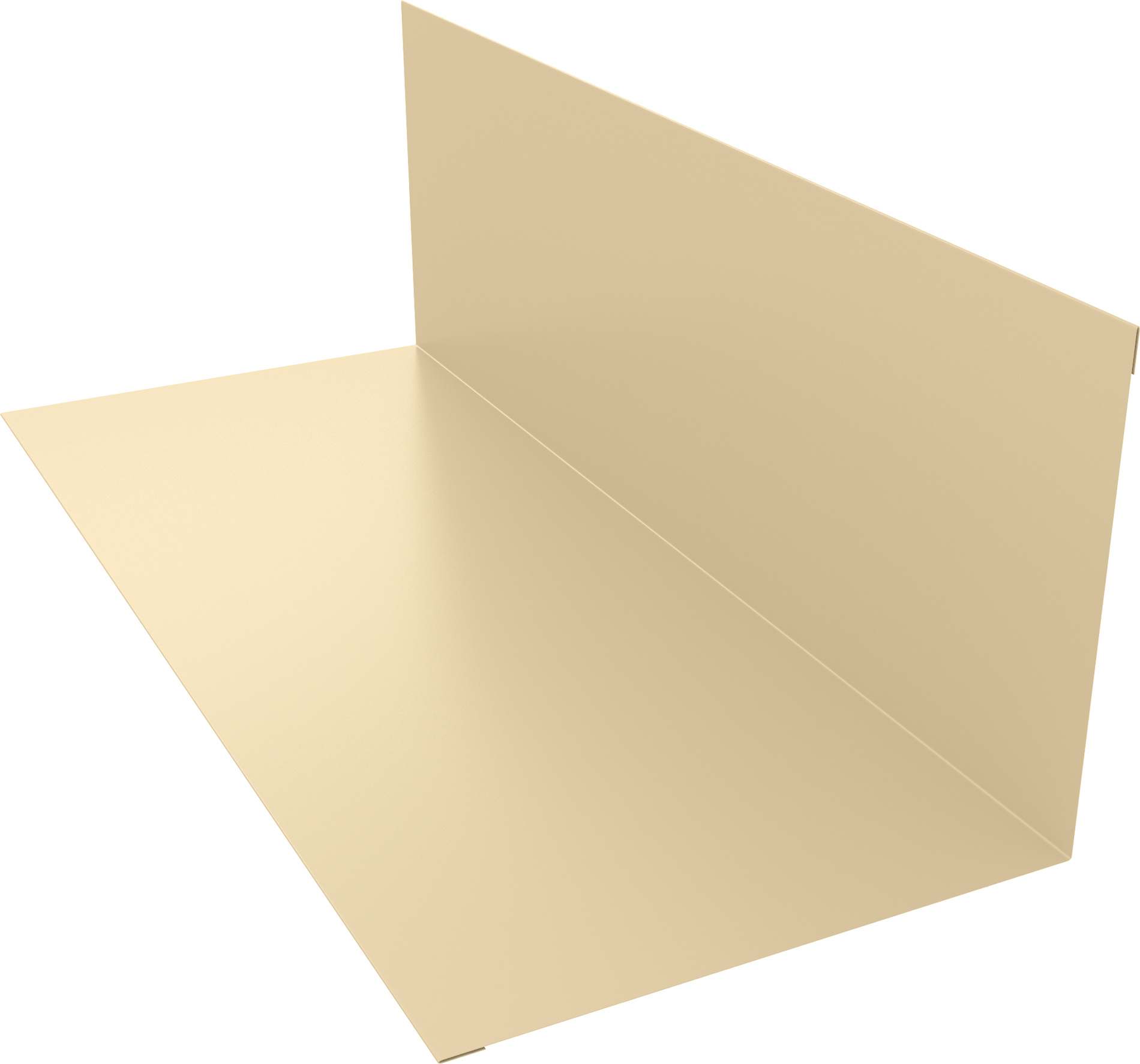 Планка примыкания 130х160 Grand Line 0,45 Drap ТХ RAL 1015 светлая слоновая кость (3м)