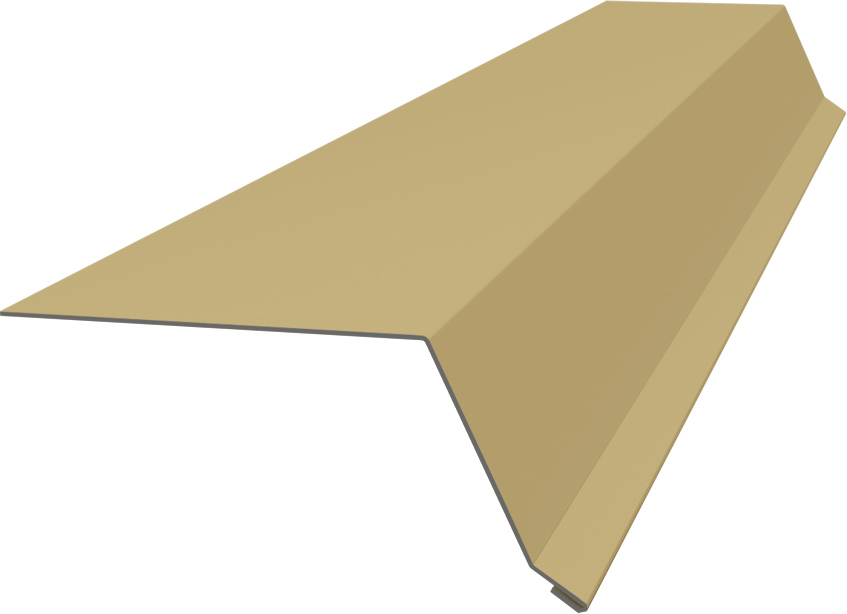 Планка капельник 100х55 Grand Line 0,45 ПЭ с пленкой RAL 1014 слоновая кость (2м)