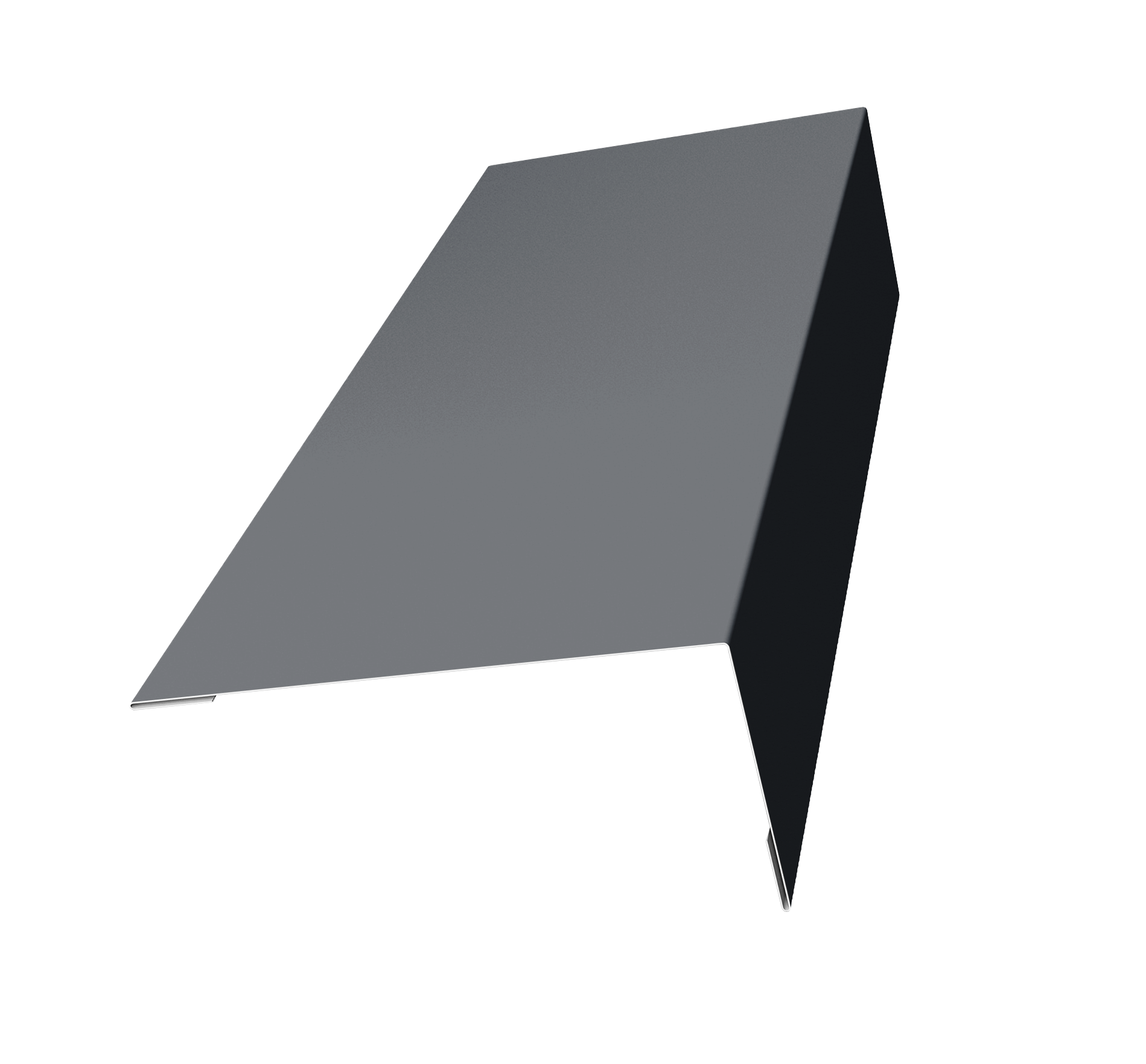 Наличник оконный HAUBERK 0,45 ПЭ с пленкой RAL 7024 мокрый асфальт (1,25)