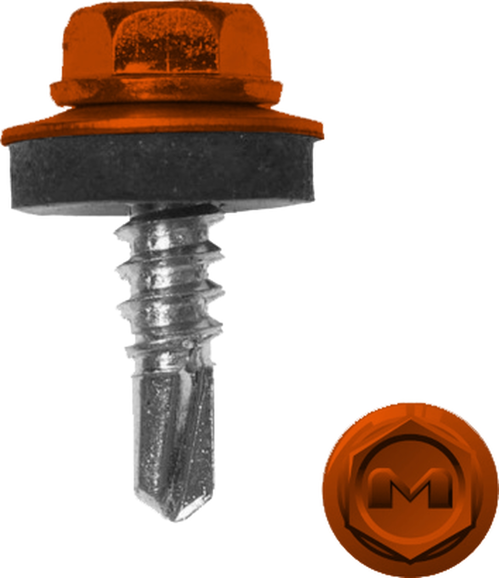 Саморез по металлу Daxmer 5,5х19 RAL 2004 (250) сверло №3