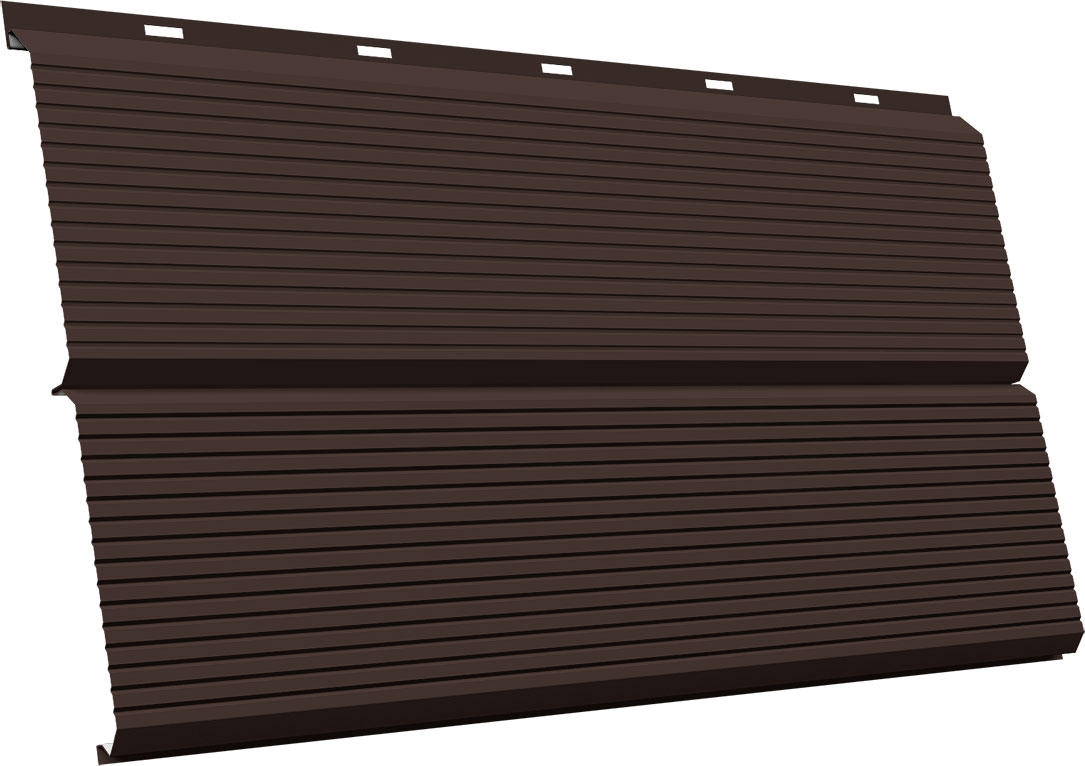ЭкоБрус Гофр Grand Line 0,45 Drap с пленкой RAL 8017 шоколад