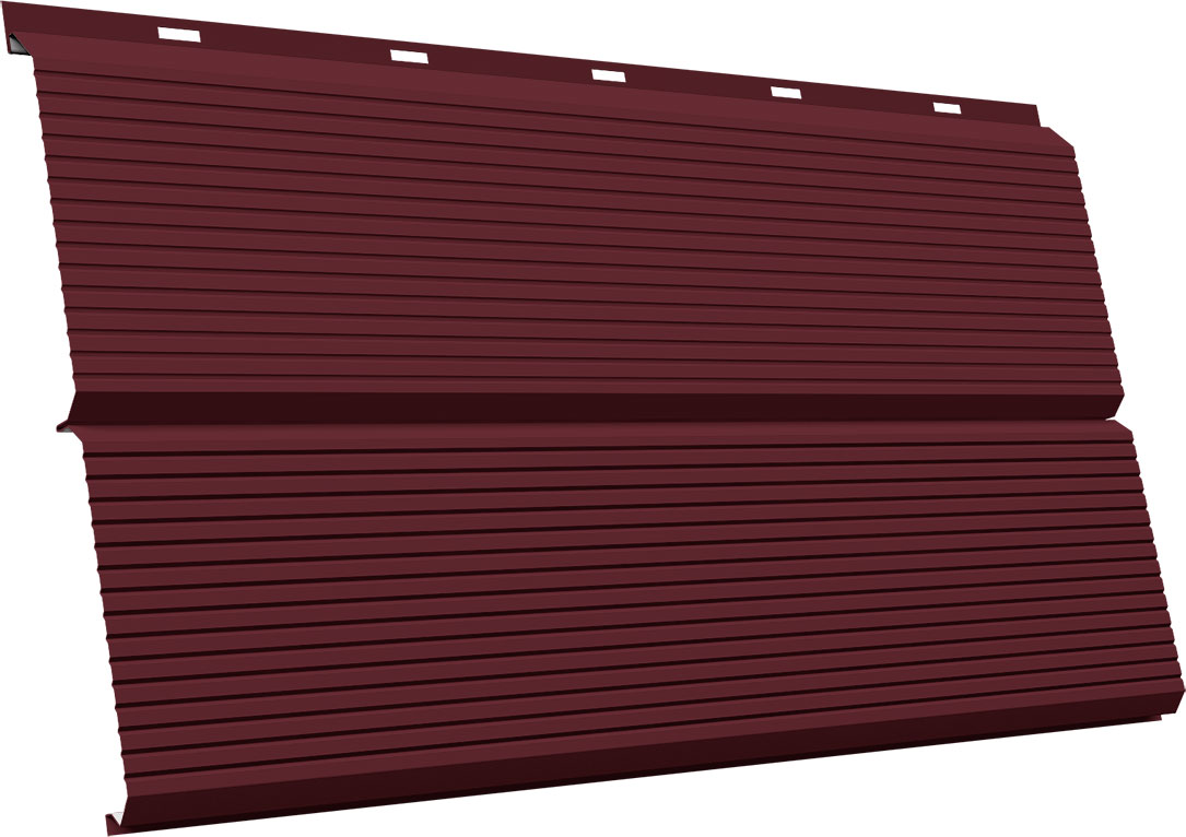 ЭкоБрус Гофр Grand Line 0,45 ПЭ с пленкой RAL 3005 красное вино