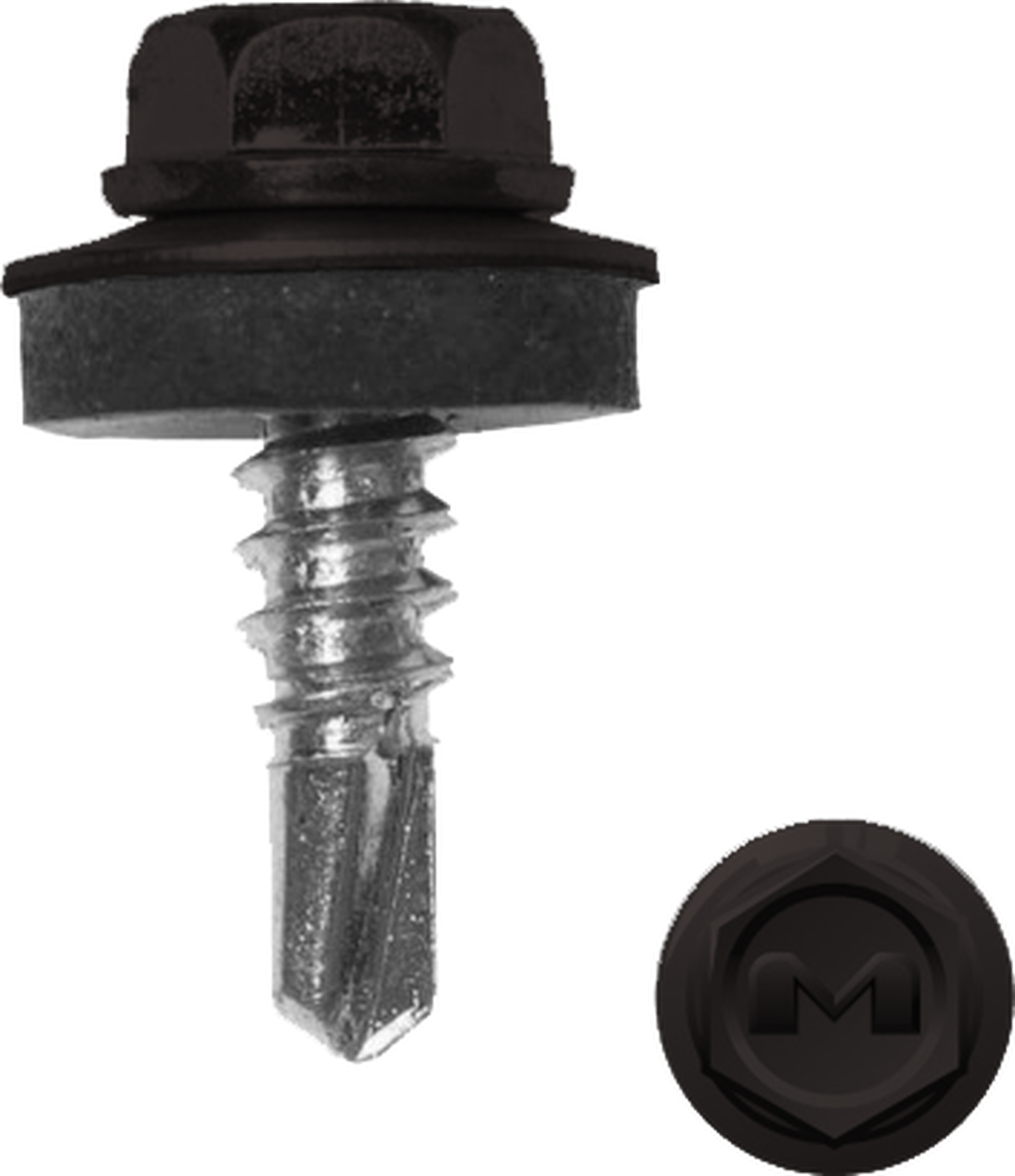 Саморез по металлу Daxmer 5,5х19 RAL 8019 (250) сверло №3