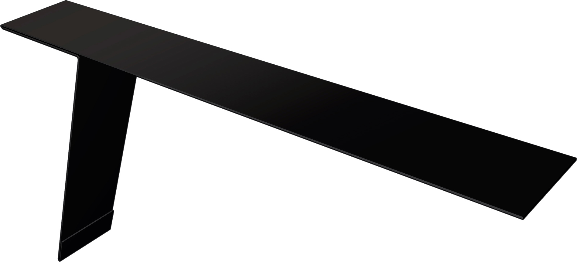 Планка карнизная фальц 130х80 Grand Line 0,45 Drap ТХ двухсторонний RAL 9005 черный (3м)