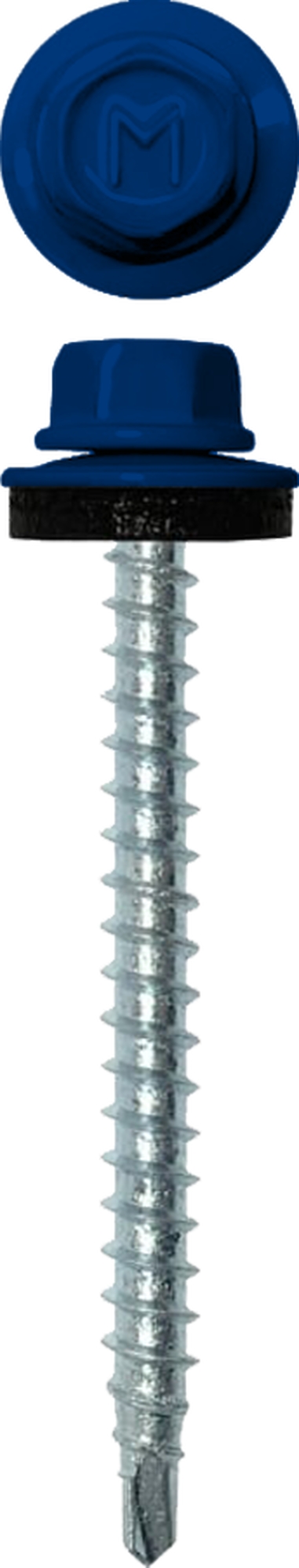 Саморез кровельный Daxmer 4,8х50 RAL 5002 (150) сверло №1
