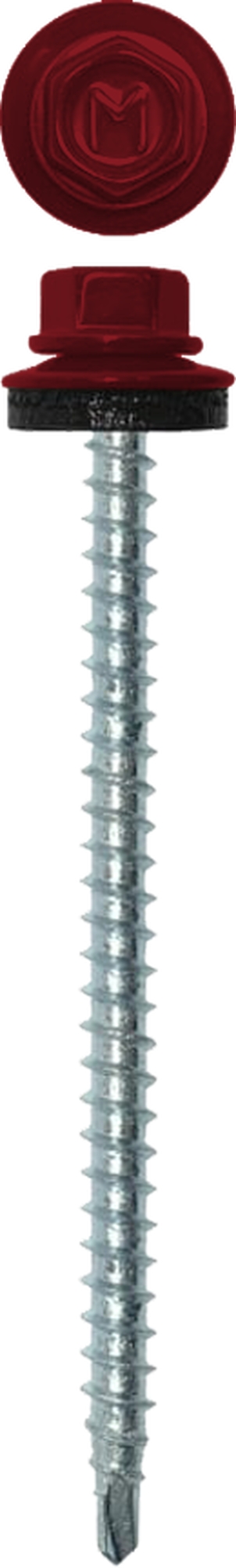 Саморез кровельный Daxmer 4,8х70 RAL 3003 (100) сверло №1